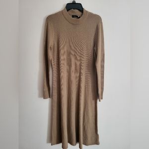 Ralph Lauren Long Sleeve Camel Sweater Dress